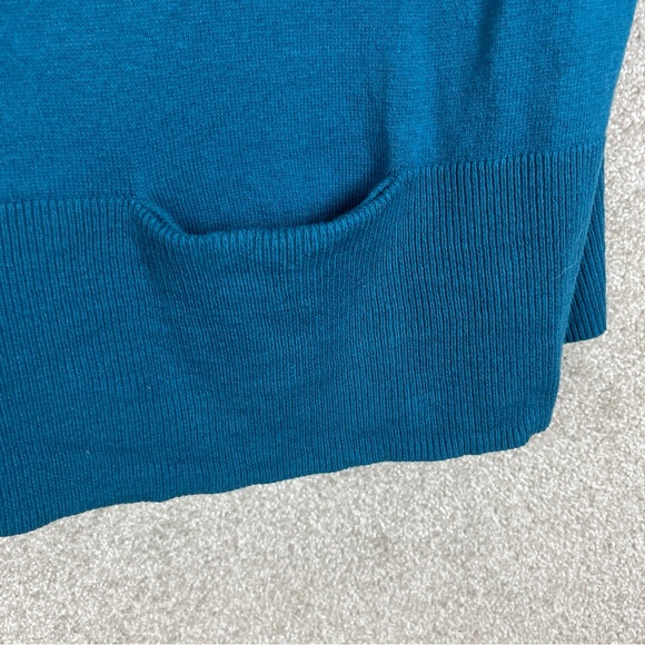 J Jill Cardigan Womens Small Blue Cotton Blend Long Sleeve Stretch- 9287* - Picture 5 of 12